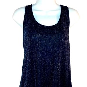 L - CHARLOTTE RUSSE – BLOUSE - BLK/SLVR